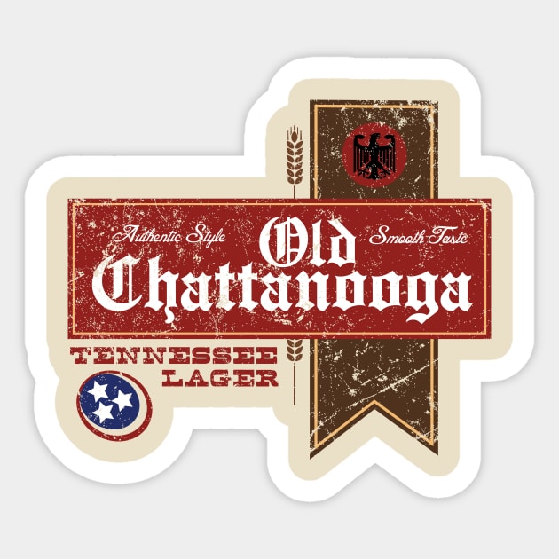 Old Cattanooga Lager Sticker by MindsparkCreative